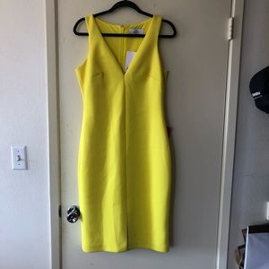 Badgley Mischka NEW Yellow dress size 8